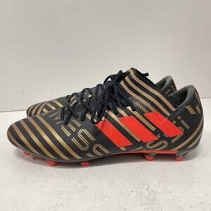 Adidas Nemeziz Messi 17.3 FG Men's Soccer Cleats Size 11 Black Gold Neon Orange